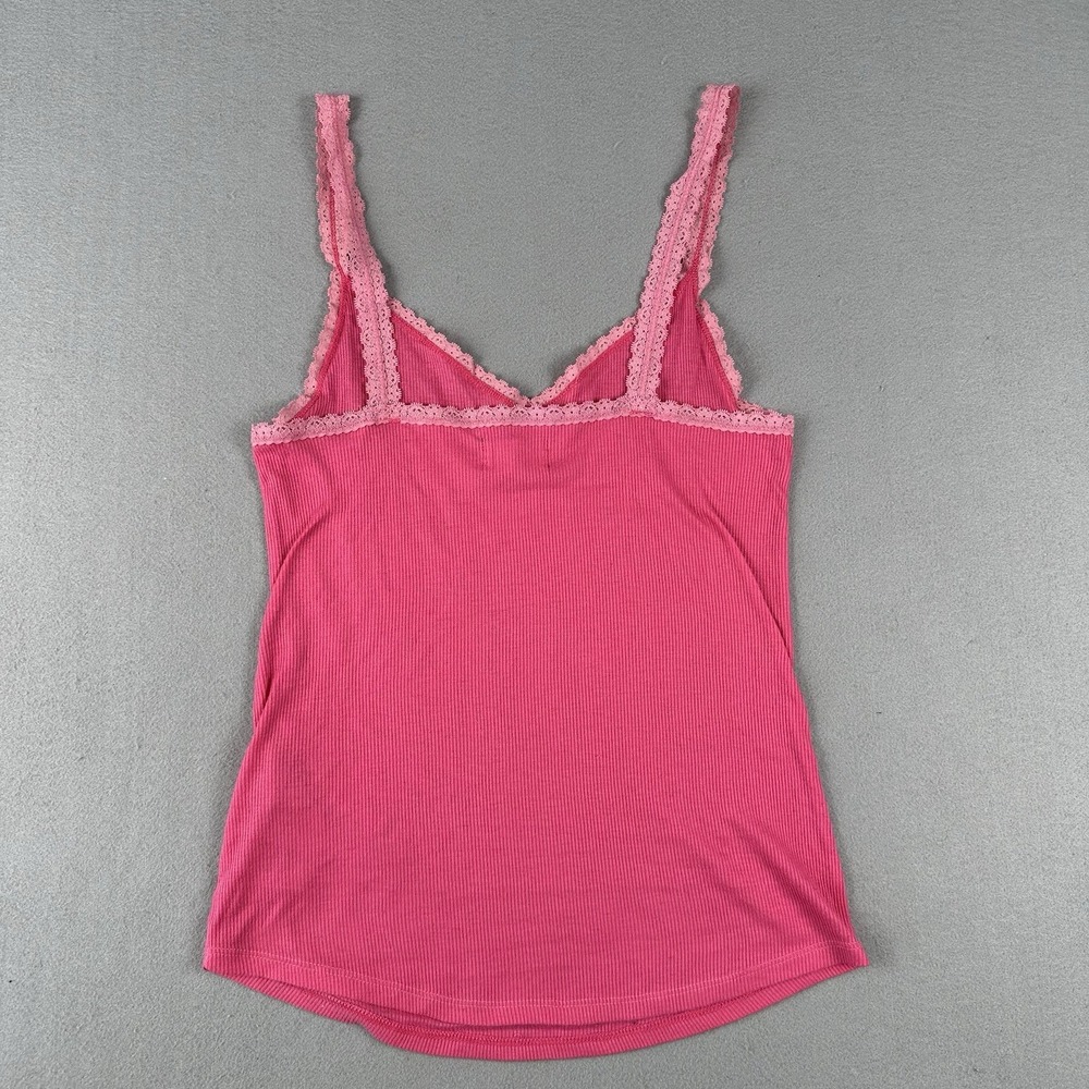Hollister Ribbed Lace Trim Tank Camisole Medium Y2K 2000s Vintage Twilight Bird - Picture 11 of 16